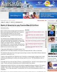 Bank of America to pay Fannie Mae 10: KansasCity.com